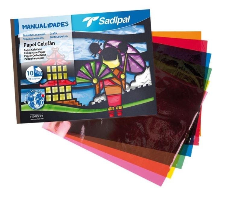 BLOCK PAPEL CELOFAN COLORES. SURTIDOS