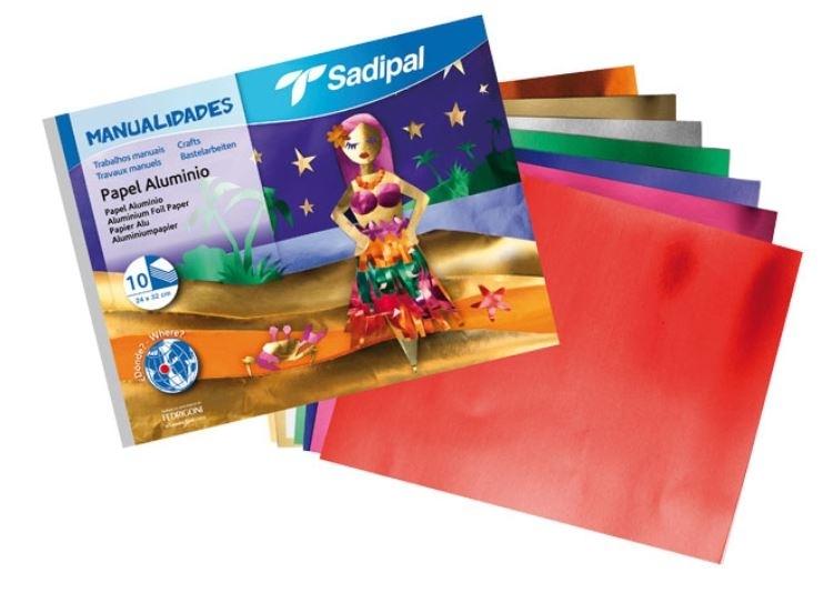 BLOCK MANUALIDADES PAPEL ALUMINIO SADIPAL