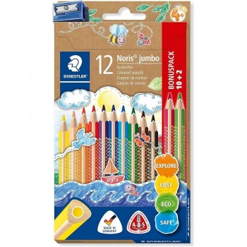 LAPICES COLOR STAEDTLER JUMBO NORIS CLUB 128 12 COLORES