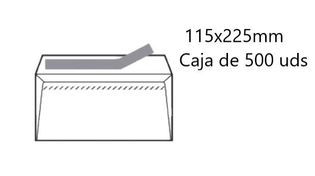 SOBRES OPEN-12235 PEFC 500UD 123x235mm AMERICANO