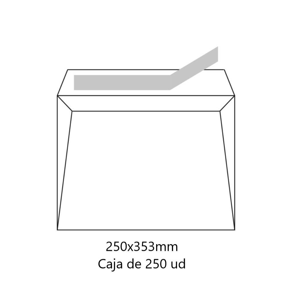 SOBRE 250X353 FOLIO BLANCO SAM