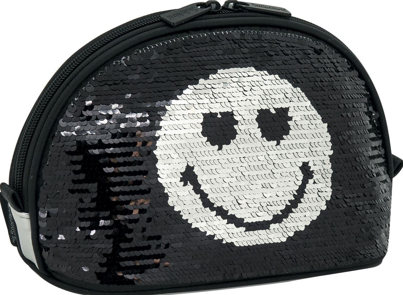 NECESER SMILEY SEQUIN MOON SILVER
