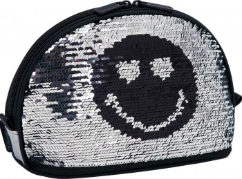 NECESER SMILEY SEQUIN MOON SILVER