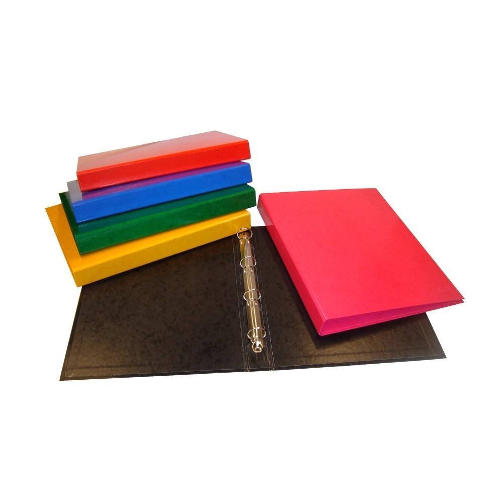 CARPETA FOLIO 2 ANILLAS 25MM CARTON FORRADO