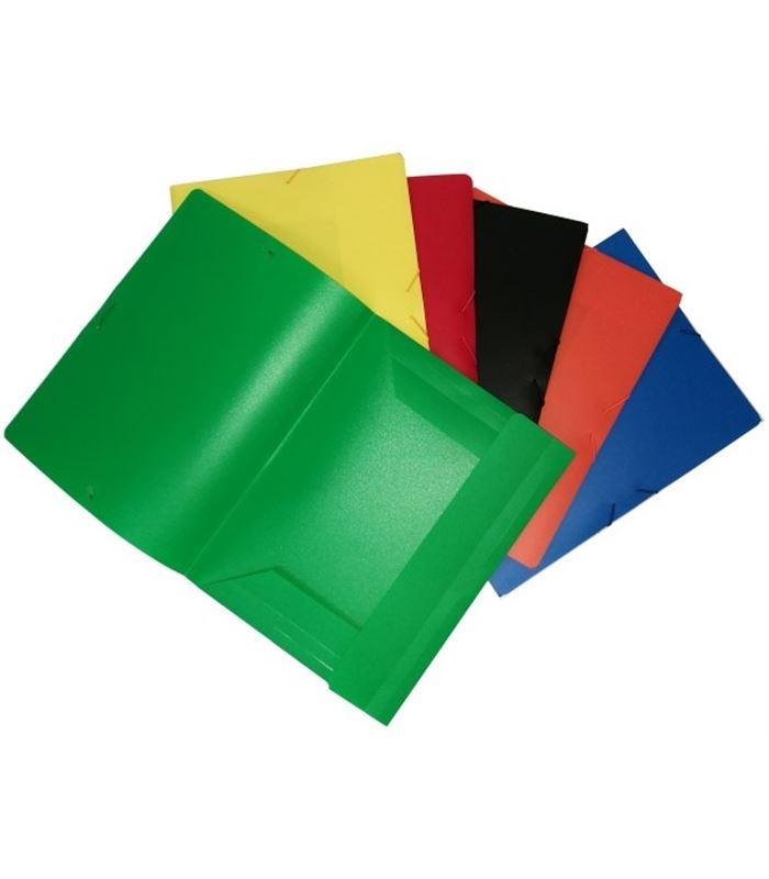CARPETA FOLIO SOLAPAS Y ELASTICOS POLIPROPILENO