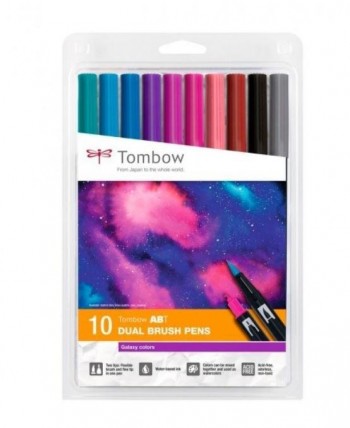SET ABT DUAL BRUSH TOMBOW 10 COLORES GALAXY
