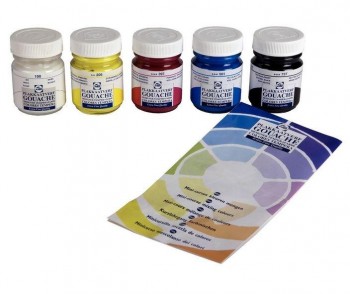 TÉMPERA GOUACHE EXTRA FINA 5X50ML.