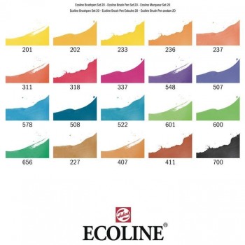 ECOLINE BRUSHPEN ESTUCHE 20 COLORES