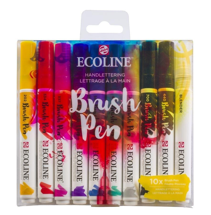 ECOLINE BRUSHPEN X10 COLORES HAND LETTERING