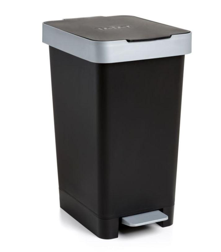 PAPELERA PEDAL SMART 25L NEGRO