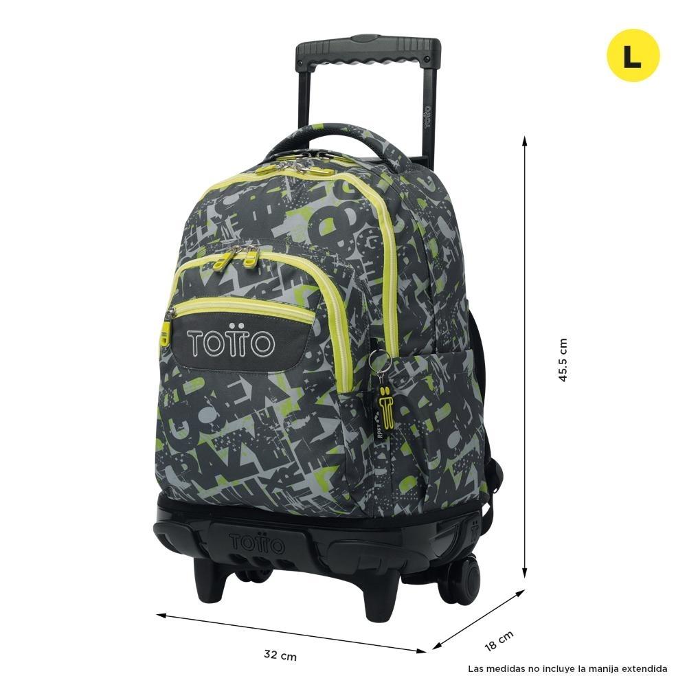 MOCHILA TOTTO RUEDAS RENGLONES 7YJ