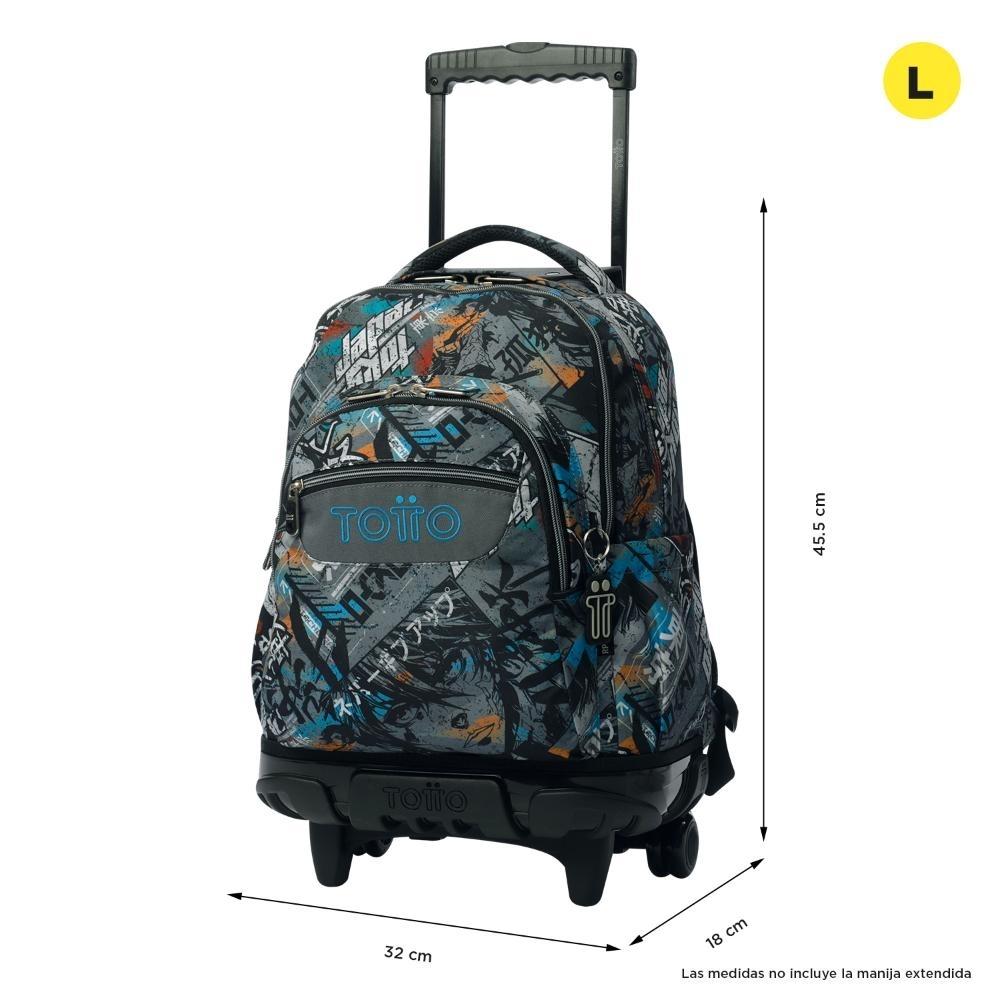 MOCHILA TOTTO RUEDAS RENGLONES 7YL