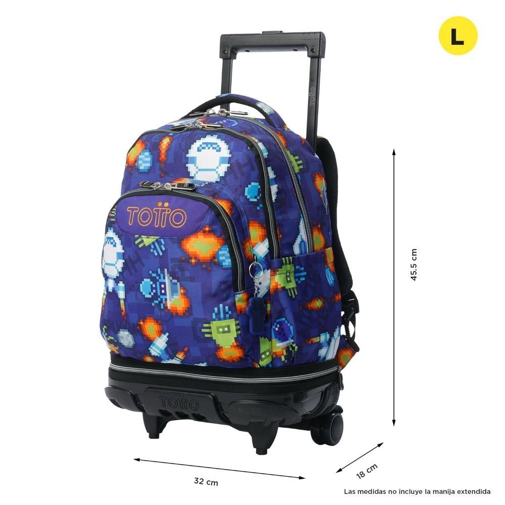 MOCHILA TOTTO RUEDAS RENGLONES 8FK