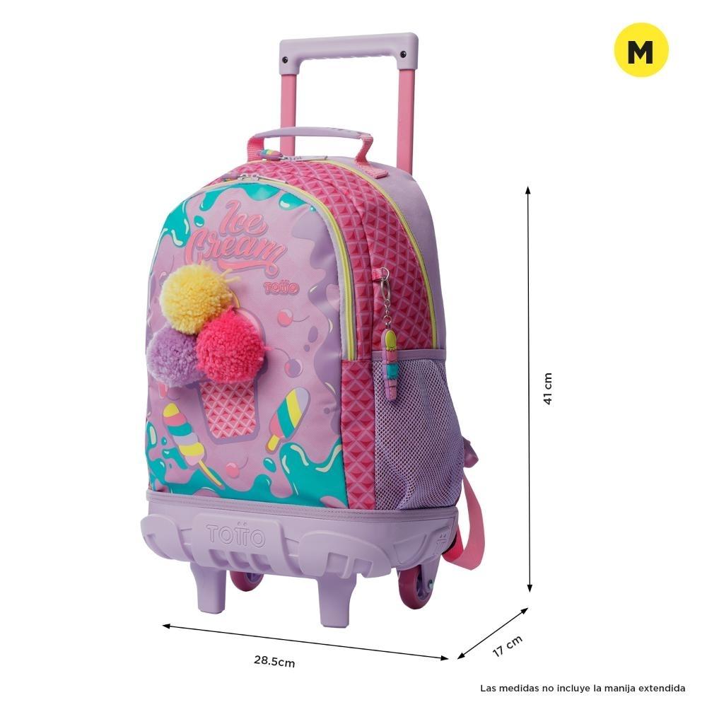 MOCHILA TOTTO RUEDAS ICE POP M 0KOM