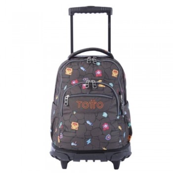 MOCHILA TOTTO RUEDAS RENGLONES 3Y7