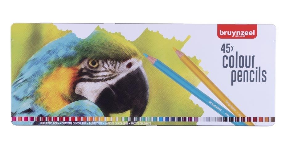 ESTUCHE LAPICES DE COLOR 45 UDS PAPAGAYO BRUYNZEEL