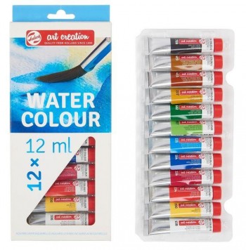 SET TUBOS ACUARELA 12X12ML TALENS