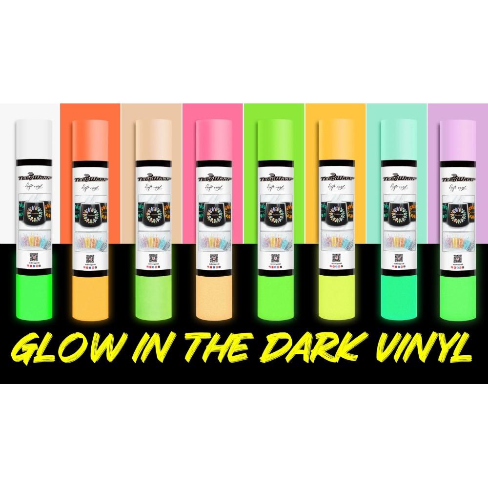 ROLLO VINILO ADHESIVO GLOW IN THE DARK 0,30X1,5 MTS TECKWRAP