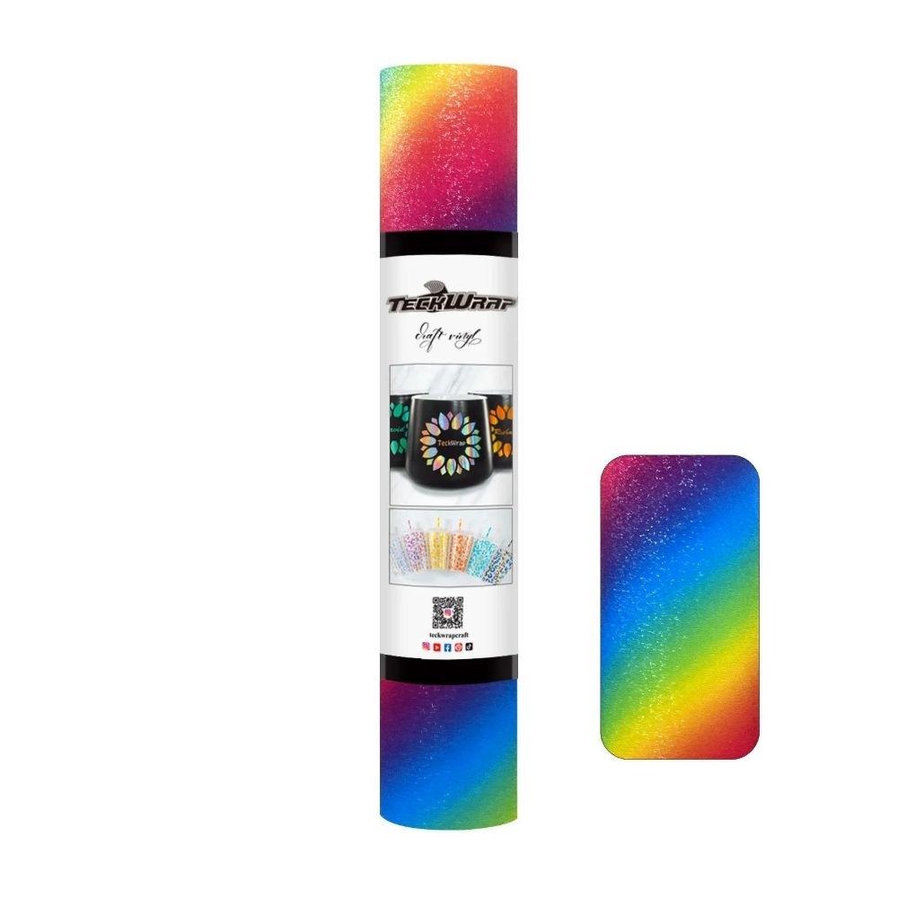 ROLLO VINILO ADHESIVO DIAGONAL RAINBOW 0,30X1,5 MTS TECKWRAP