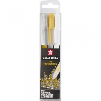 SET ROTULADOR GELLY ROLL METALLIC ORO-PLATA-BLANCO