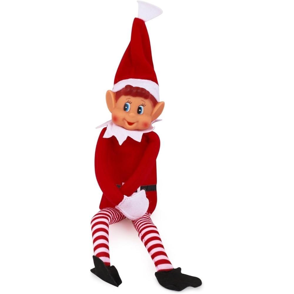 MUÑECO ELFO TRAVIESO DE NAVIDAD 12" ROJO