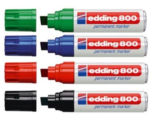 ROTULADOR PERMANENTE EDDING 800 PUNTA BISELADA