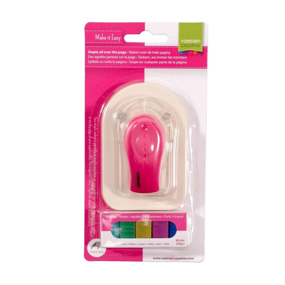 GRAPADORA MAGNETICA +GRAPAS COLORES VAESSEN CREATIVE