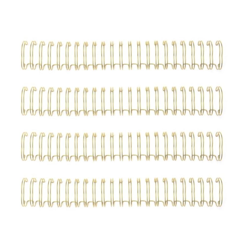 WIRE ENCUADERNAR WE R MAKERS 1,6 CM ORO 4PCS