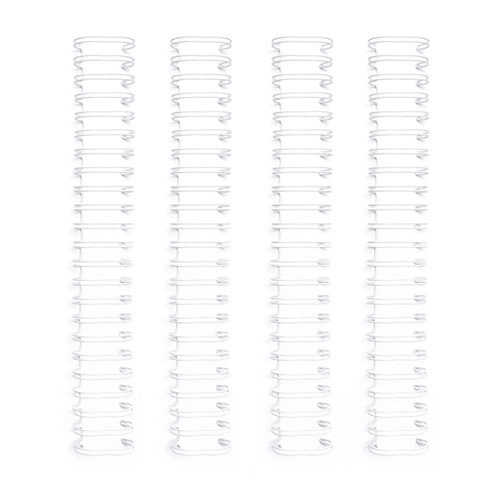 WIRE ENCUADERNAR WE R MAKERS 1,6 CM BLANCO 4PCS