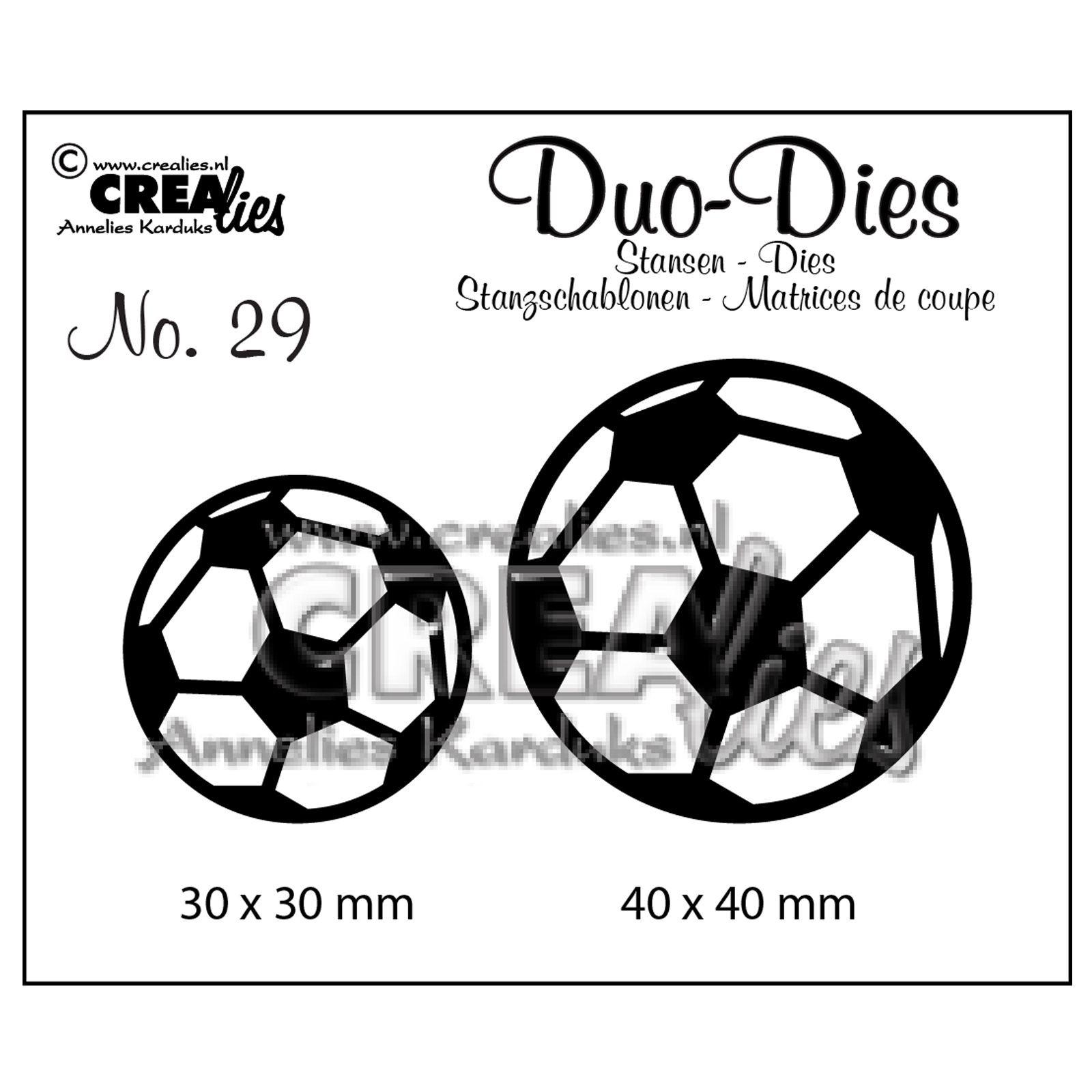 TROQUEL CREALIES DUO DIES BALONES FUTBOL