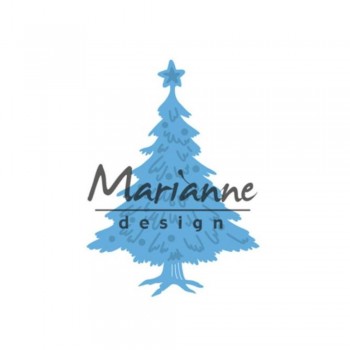 TROQUEL MARIANNE DESIGN ARBOL NAVIDAD DECORADO