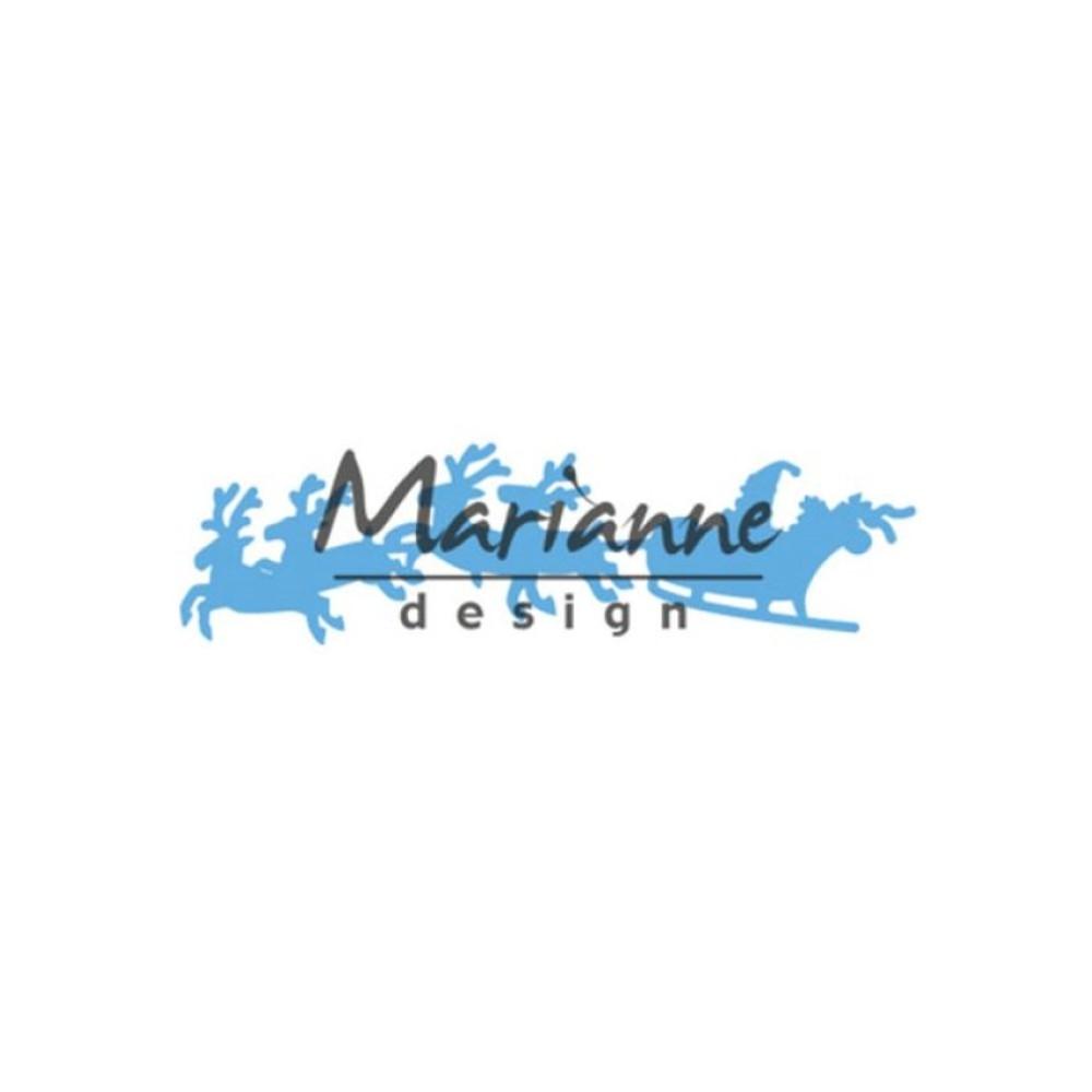 TROQUEL MARIANNE DESIGN SANTA ESTA LLEGANDO