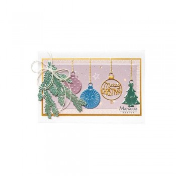 TROQUEL MARIANNE DESIGN BOLAS DE NAVIDAD