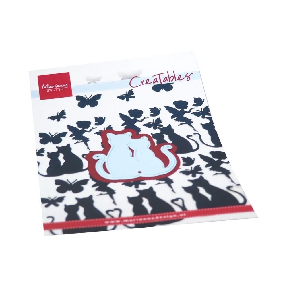 TROQUEL GATOS ENAMORADOS MARIANNE DESIGN
