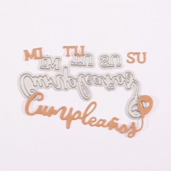 TROQUEL VAESSEN PALABRAS MI, TU, SU CUMPLEAÑOS