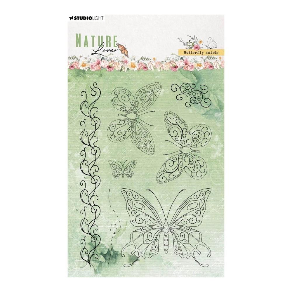 SELLOS TRANSPARENTES MARIPOSAS SWIRLS STUDIO LIGHT