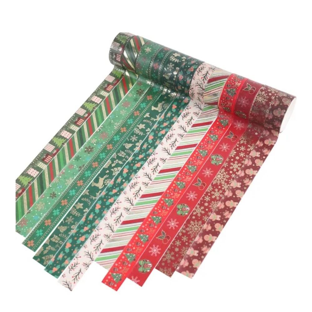 JUEGO 12 CINTAS WASHITAPE15X2 NAVIDAD CLASICA