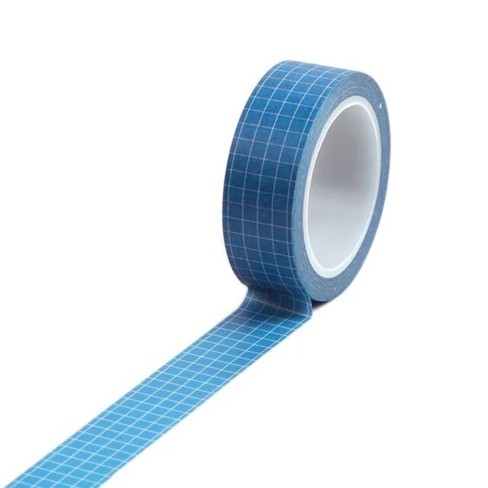 CINTA WASHITAPE 15X10 REJILLA AZUL