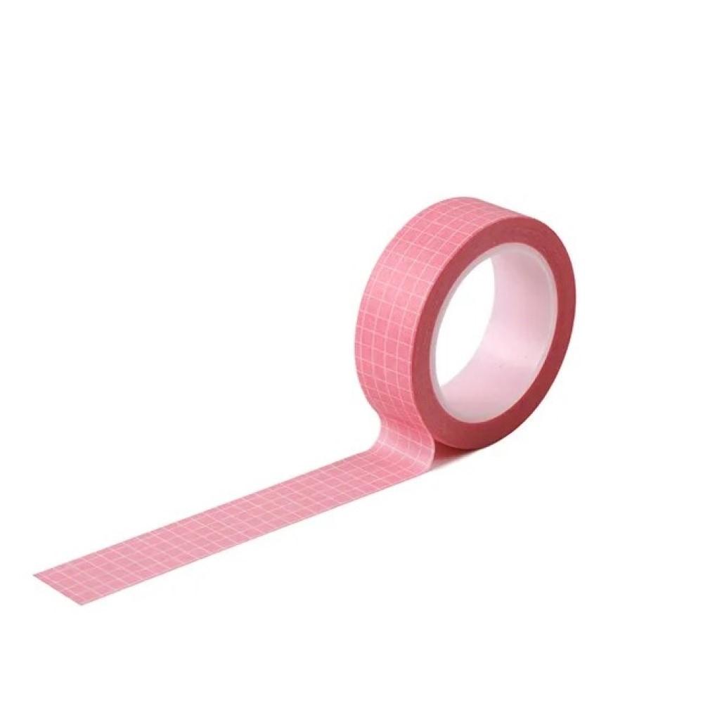 CINTA WASHITAPE 15X10 REJILLA ROSA