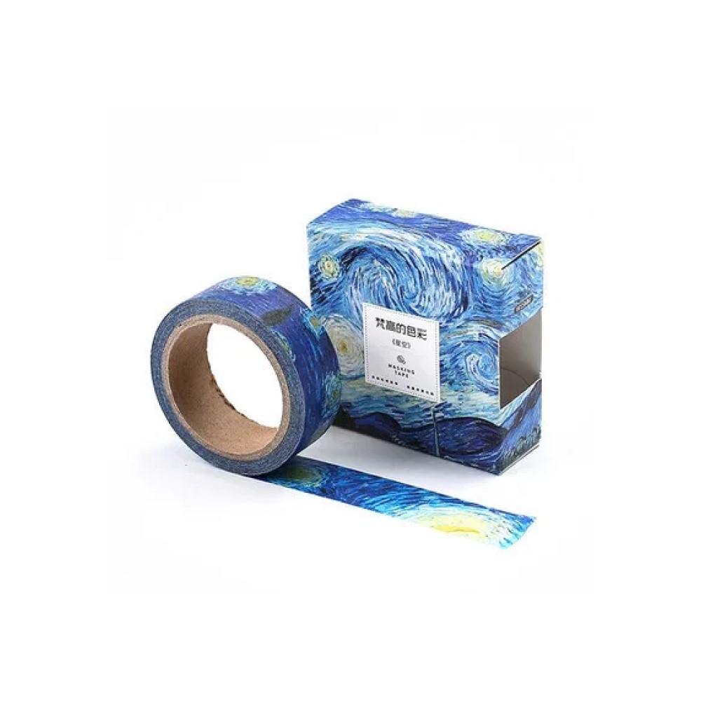 CINTA WASHITAPE 15X7 VAN GOGH CIELO ESTRELLADO